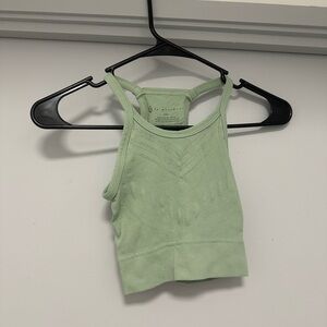 Free People Movement Seamless Light Green Crop Tank Top
